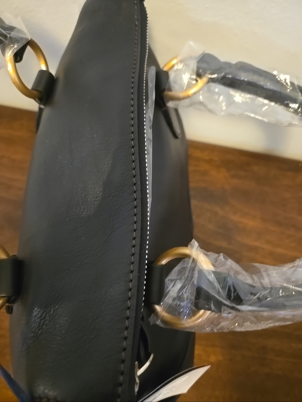Dooney & Bourke Florentine Satchel 30 Black Orig Packaging $458 NWT - Picture 8 of 11